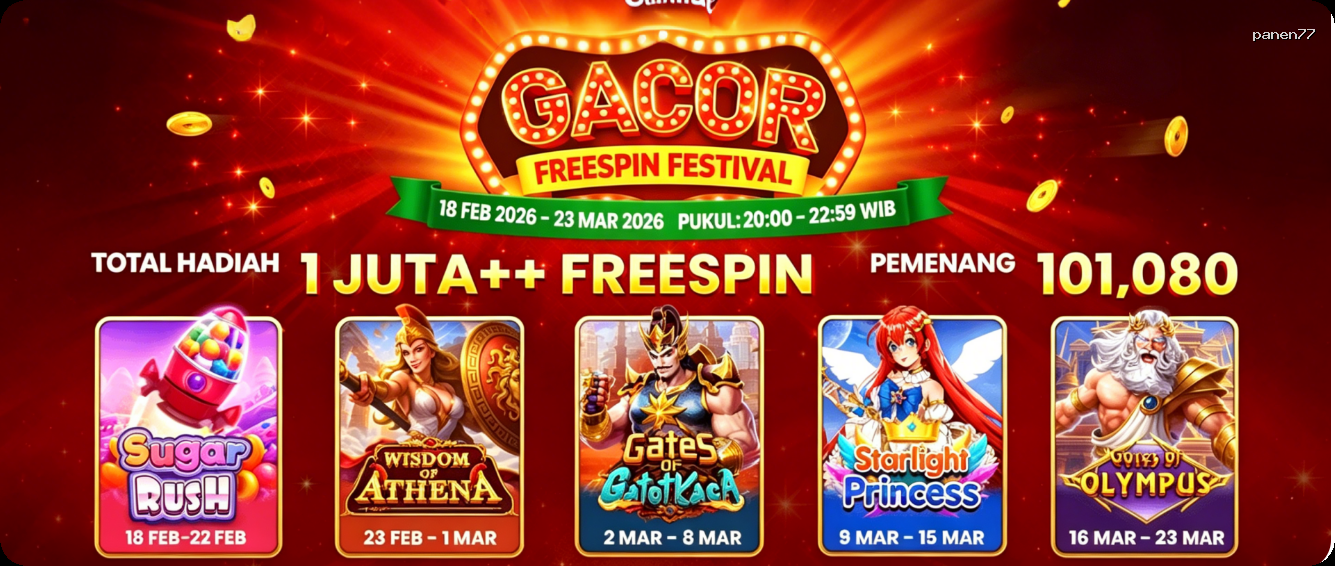 Login panen77 Sekarang Bonus Melimpah